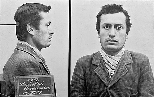Mussolini's Mugshot, 1903