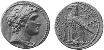 Coin of Alexander Balas (by Wikipedia, Public Domain)