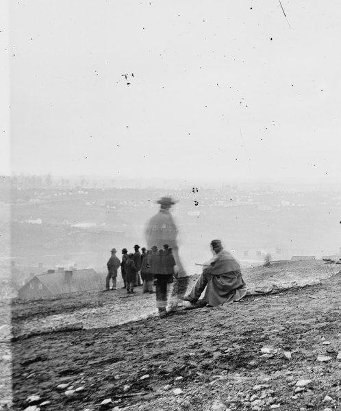 Onlookers Spectate the Battle of Nashville