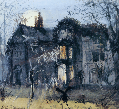 The Old Hall, Fairies by Moonlight