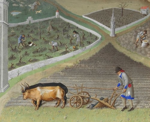 Detail of March from Les Très Riches Heures