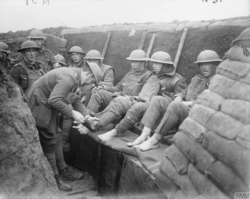 Medical Officer, British Trenches,  1918