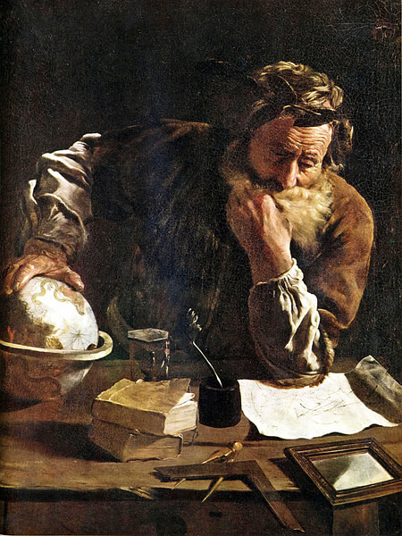 Archimedes by Fetti (by Domenico Fetti, Public Domain)
