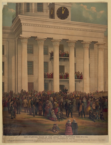 Inauguration of Jefferson Davis, February 1861