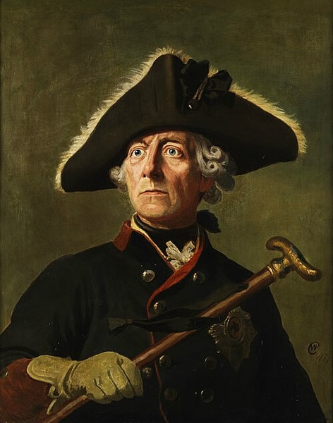 Frederick the Great of Prussia (by Wilhelm Camphausen, Public Domain)