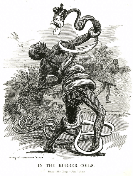 Belgian Colonisation Cartoon