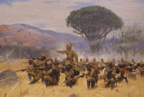 Maji-Maji Rebellion, German East Africa (by Wilhelm Kuhnert, Public Domain)