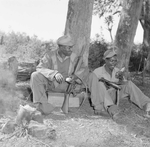 Kikuyu Soldiers during the Mau Mau Rebellion (by Imperial War Museums, CC BY-NC-SA)