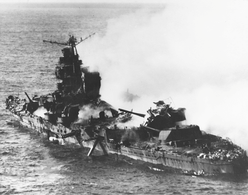 Destroyed Mikuma, Battle of Midway