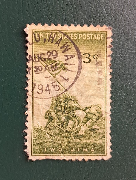 Iwo Jima on a US Postage Stamp