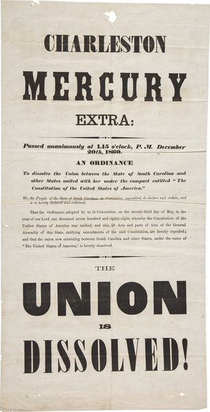 The Charleston Mercury on South Carolina's Secession