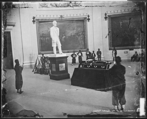 Thaddeus Stevens Lying in State in the Capitol Rotunda