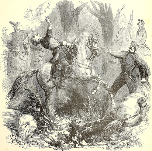 Shooting of Confederate General Zollicoffer by Colonel Fry