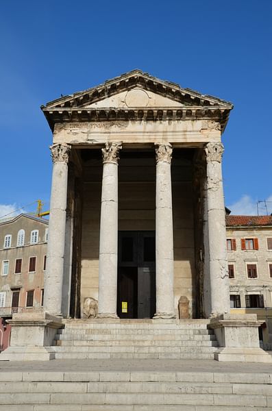 The Temple of Augustus in Pula