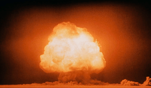 Trinity Test Explosion,  1945 (by United States Department of Energy, Public Domain)