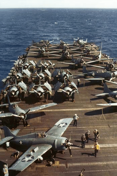 Aircraft on USS Wasp