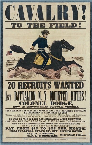 Recruiting Poster from the American Civil War