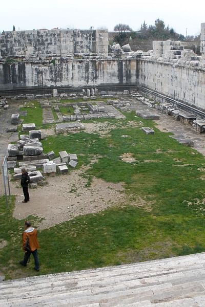 Inside the Temple of Apollo at Didyma