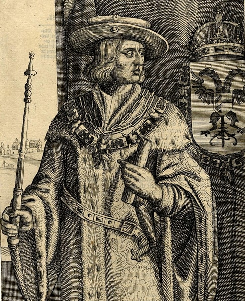 Holy Roman Emperor Maximilian I von Hapsburg (detail) (by Unknown Artist, CC BY-NC-SA)