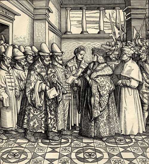 Maximilian I von Hapsburg and the Russian Delegation