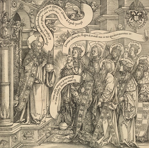 Maximilian I von Hapsburg Presented to Jesus