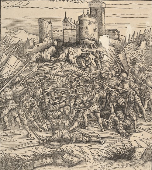 The Battle Near Naples, from Der Weisskunig