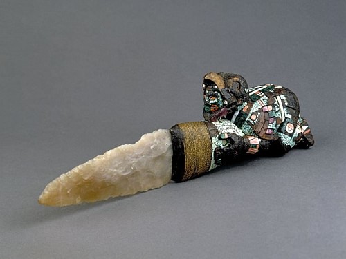 Aztec Ceremonial Knife (by Trustees of the British Museum, Copyright)