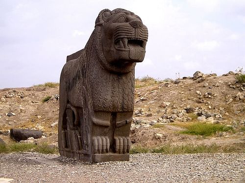 Syrian Lion Statue