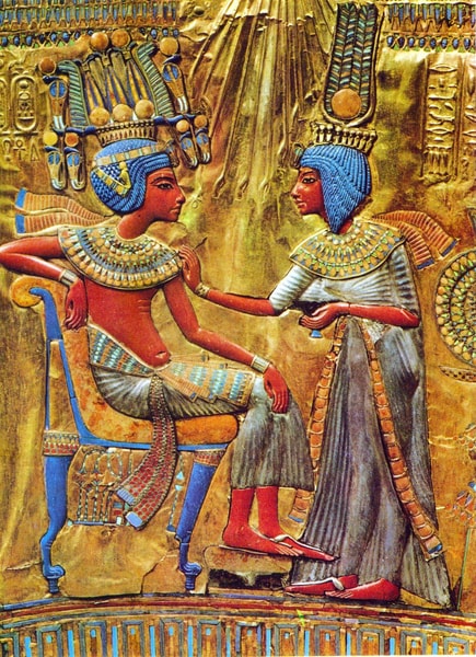 Antik Mısır Sanatının Kısa Bir Tarihi 1 Mitolojiler.com Tutankhamun & Ankhsenamun