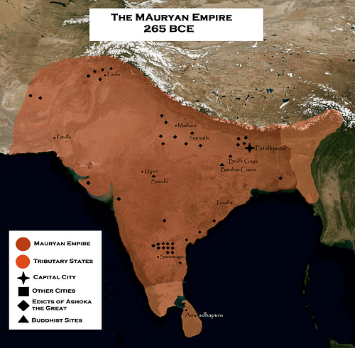 Mauryan Empire (by Keeby101, CC BY-NC-SA)