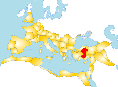Map of the Roman Province of Galatia (by Andrei nacu, Public Domain)