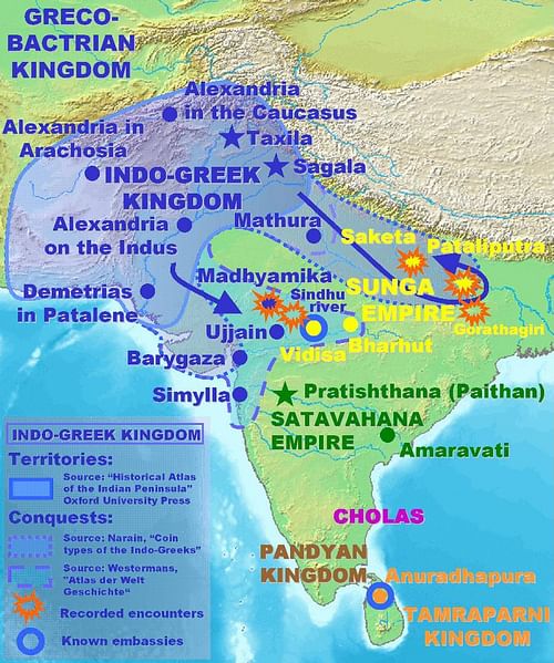 Indo-Greek Campaigns (by PHGCOM, GNU FDL)