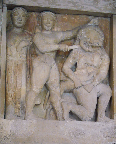 Perseus and Medusa (by wikipedia user: Amandajm, CC BY-SA)
