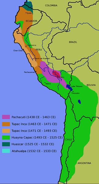Map of the inca Empire