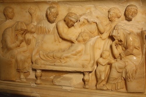 Mourning Scene, Roman Sarcophagus