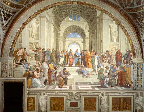 The School of Athens by Raphael (by Raphael, Public Domain)