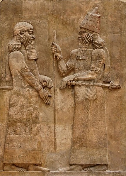 Sargon II Wall Relief (by Jastrow, Public Domain)