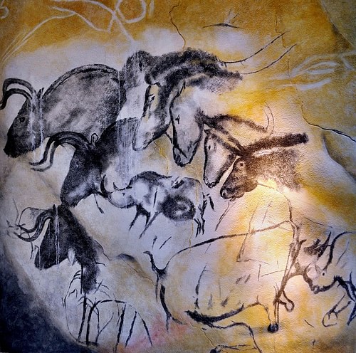 Cave Paintings in the Chauvet Cave (by Thomas T., CC BY-NC-SA)
