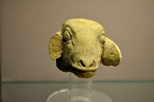 Head of Ewe Figurine