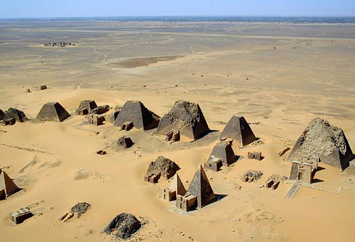 The Pyramids of Meroe (by B N Chagny, CC BY-SA)