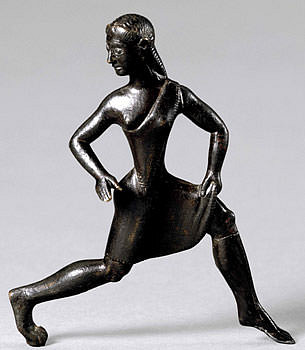 Spartan Woman Bronze Statue (by Wikipedia User: Putinovac, Public Domain)