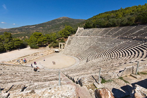 Theatre of Epidaurus Panorama (by PanosKarapanagiotis, Copyright)