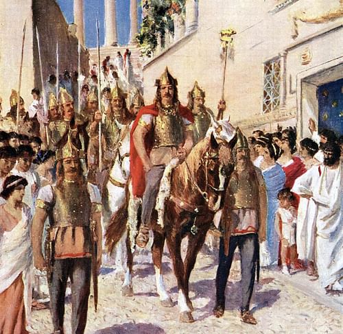 Alaric Entering Athens (by Unknown, Public Domain)