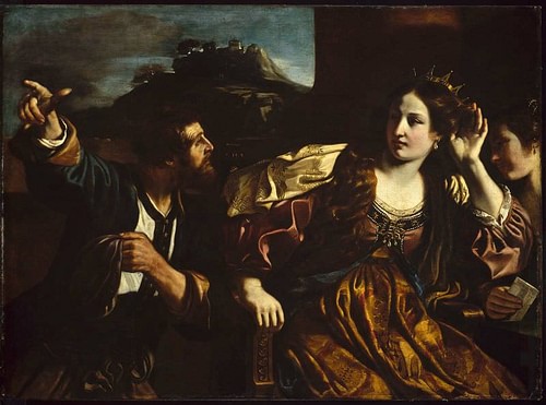 Semiramis Receiving Word of the Revolt of Babylon