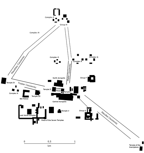 Tikal Pyramids Map Tikal - World History Encyclopedia