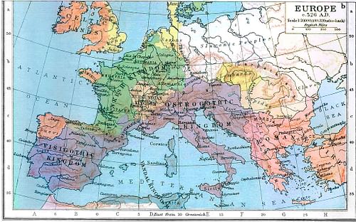 Europe in 526 CE