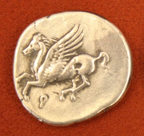 Pegasus, Corinthian Silver Stater (by Mark Cartwright, CC BY-NC-SA)
