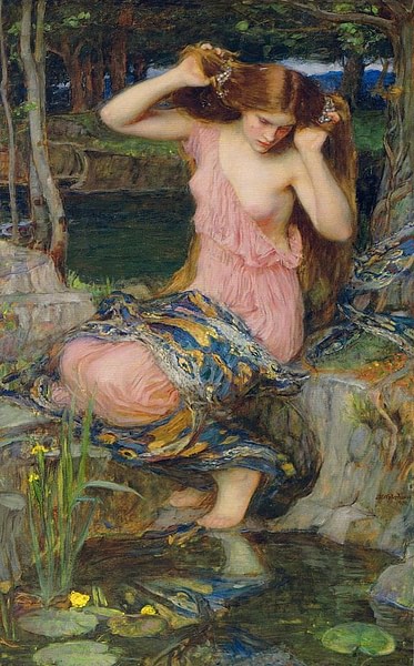 Lamia (by John William Waterhouse, Public Domain)