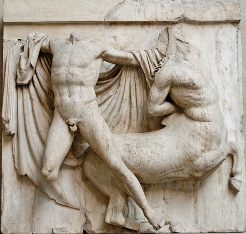 Lapith & Centaur, Parthenon Metope