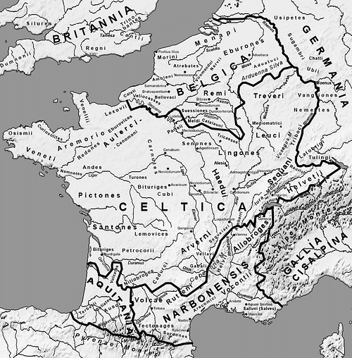 Map of Gaul (by Feitscherg, CC BY-SA)